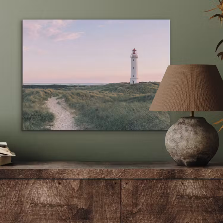 Vuurtoren - Duinlandschap - Zee PET vilt klein -sfeer2