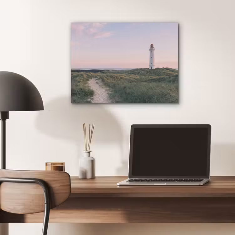 Vuurtoren - Duinlandschap - Zee PET vilt klein -sfeer5
