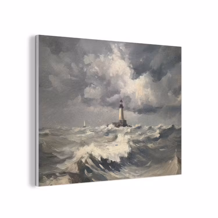 Vuurtoren - Golven - Storm PET vilt klein -3d