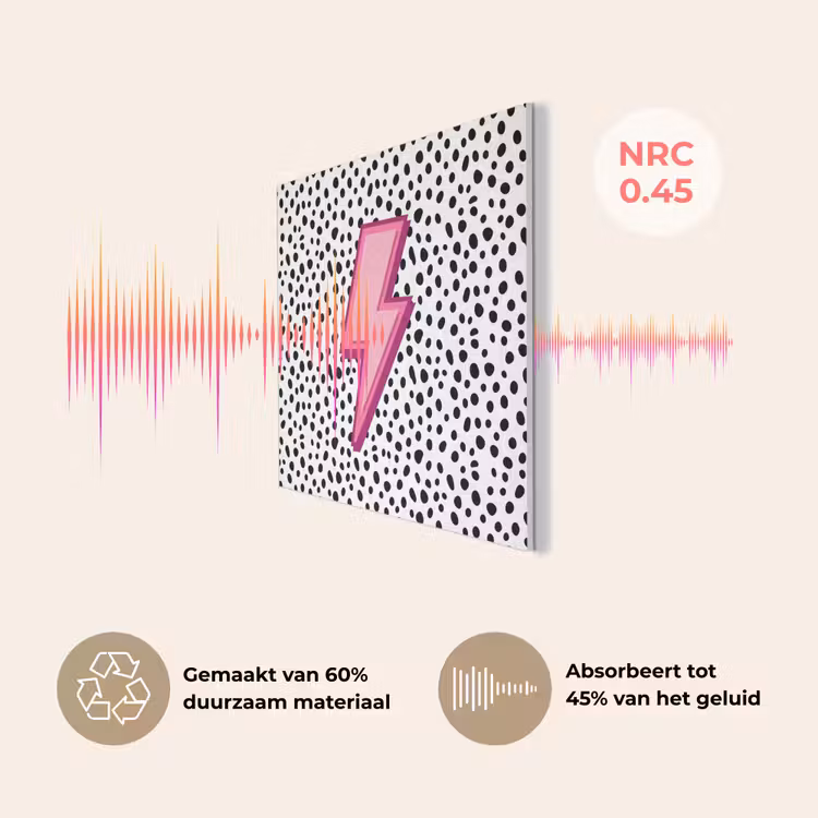 Bliksem - Roze - Stippen PET vilt klein -USP_NL