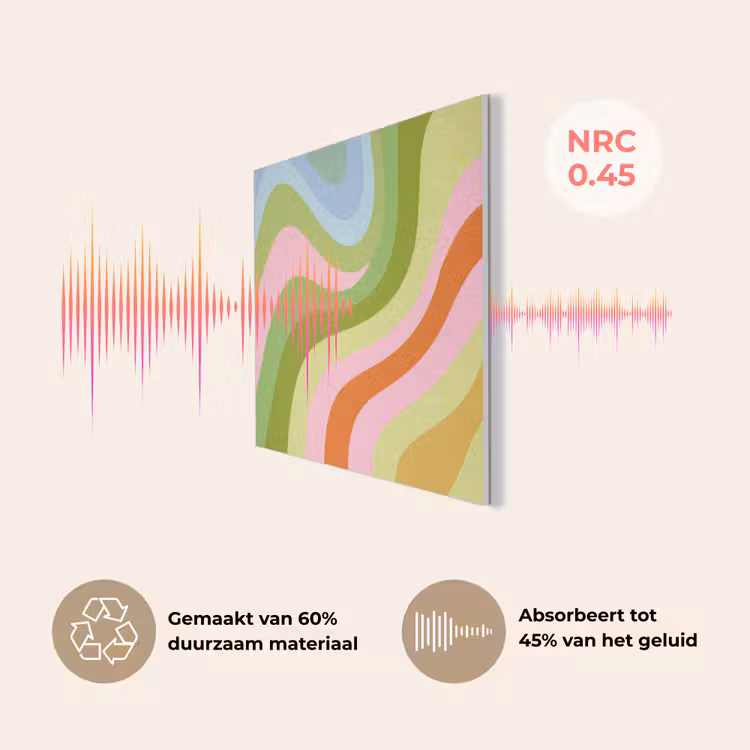 Lijnen - Pasteltinten - Golvend PET vilt klein -USP_NL