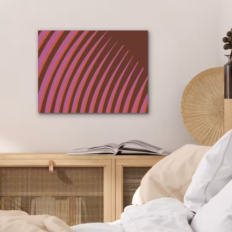 Lijnen - Rood - Beweging PET vilt klein -sfeer3