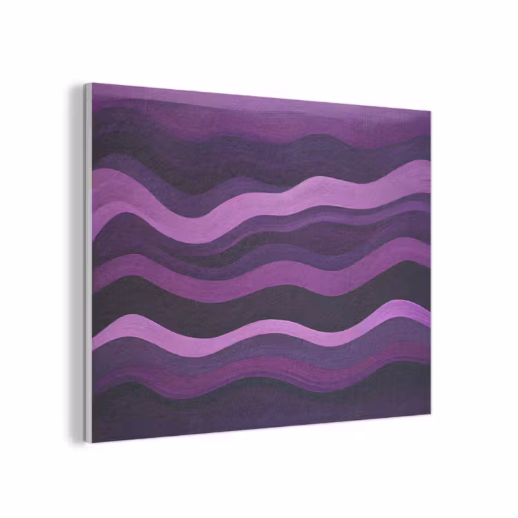 Lijnen - Golven - Paars - Abstract PET vilt klein -3d