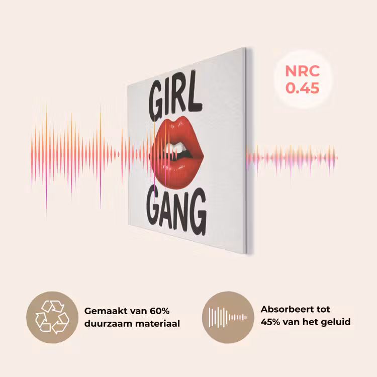 Lip - Girl - Rood - Letters PET vilt klein -USP_NL