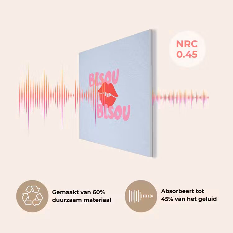 Lippen - Bisou - Blauw PET vilt klein -USP_NL