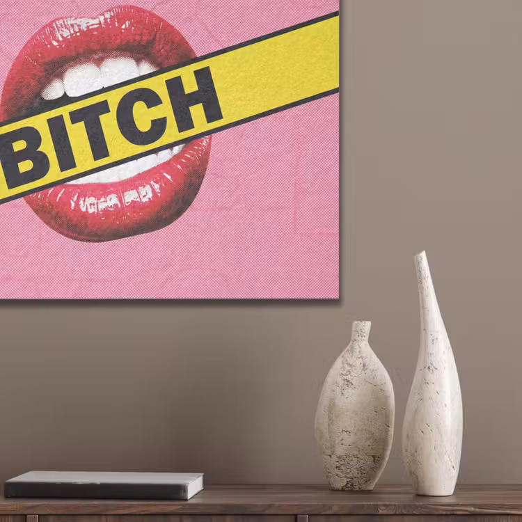 Lippen - Tekst - Kleurrijk PET vilt klein -sfeer6_closeup