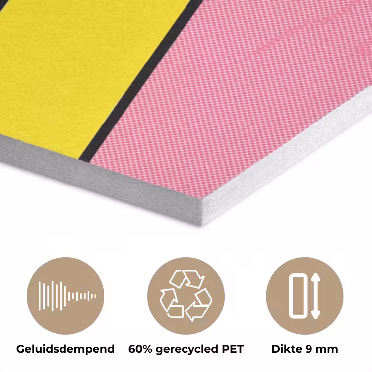 Lippen - Tekst - Kleurrijk PET vilt klein -closeup_NL