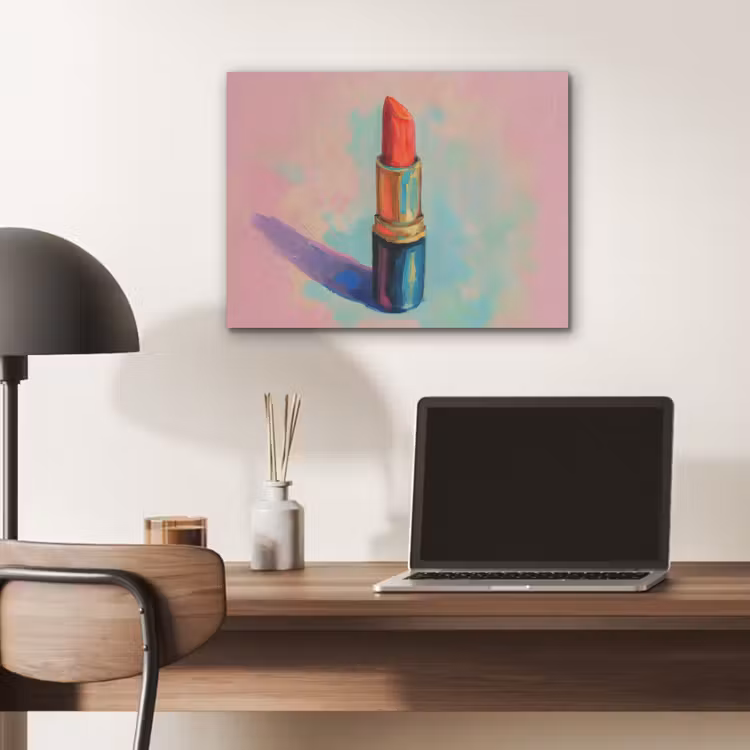 Lippenstift - Rood - Penseelstreken PET vilt klein -sfeer5