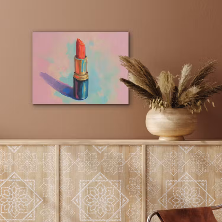 Lippenstift - Rood - Penseelstreken PET vilt klein -sfeer4