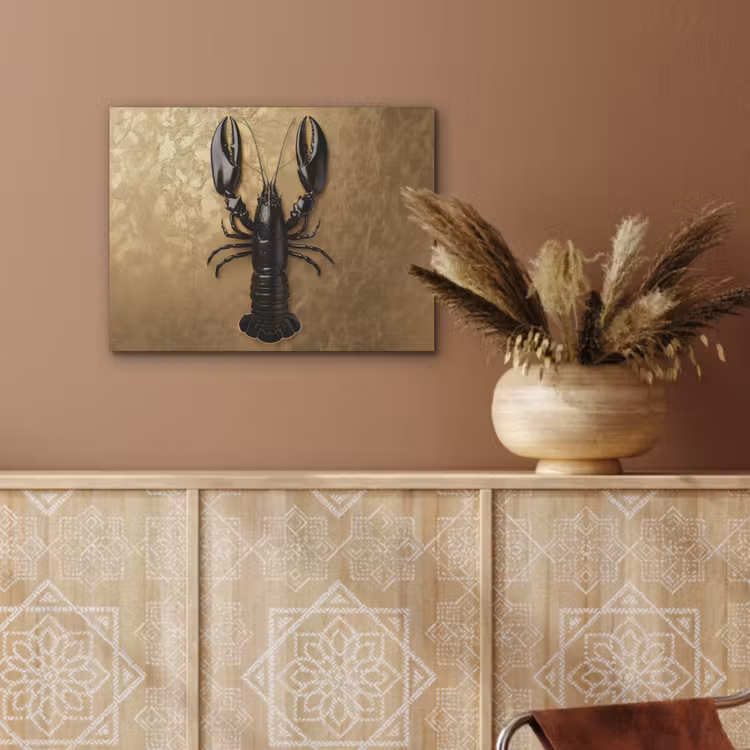 Kreeft - Zwart - Goud - Luxe PET vilt klein -sfeer4