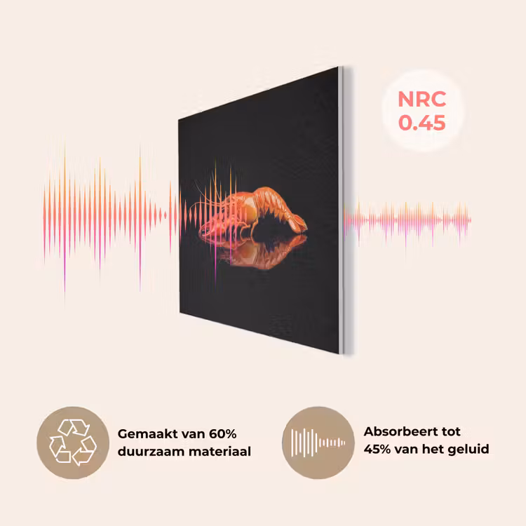 Kreeft - Oranje - Zwart - Opvallend PET vilt klein -USP_NL