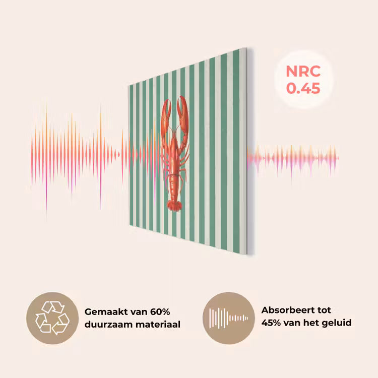 Kreeft - Strepen - Realistisch - Zomers PET vilt klein -USP_NL