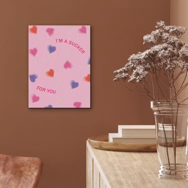 Lolly - Valentijn - Illustratie - Snoep PET vilt klein -sfeer4