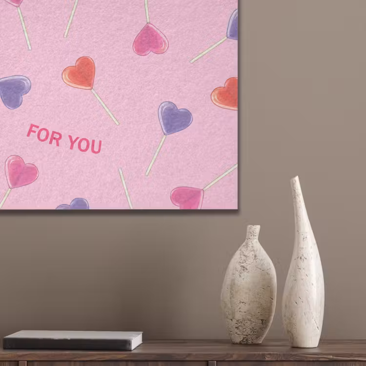 Lolly - Valentijn - Illustratie - Snoep PET vilt klein -sfeer6_closeup