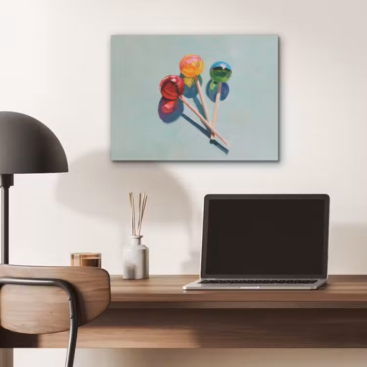 Lollys - Schaduw - Drie - Blauw PET vilt klein -sfeer5
