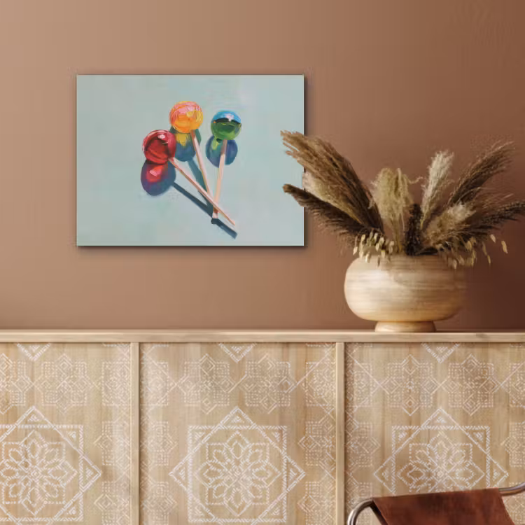 Lollys - Schaduw - Drie - Blauw PET vilt klein -sfeer4