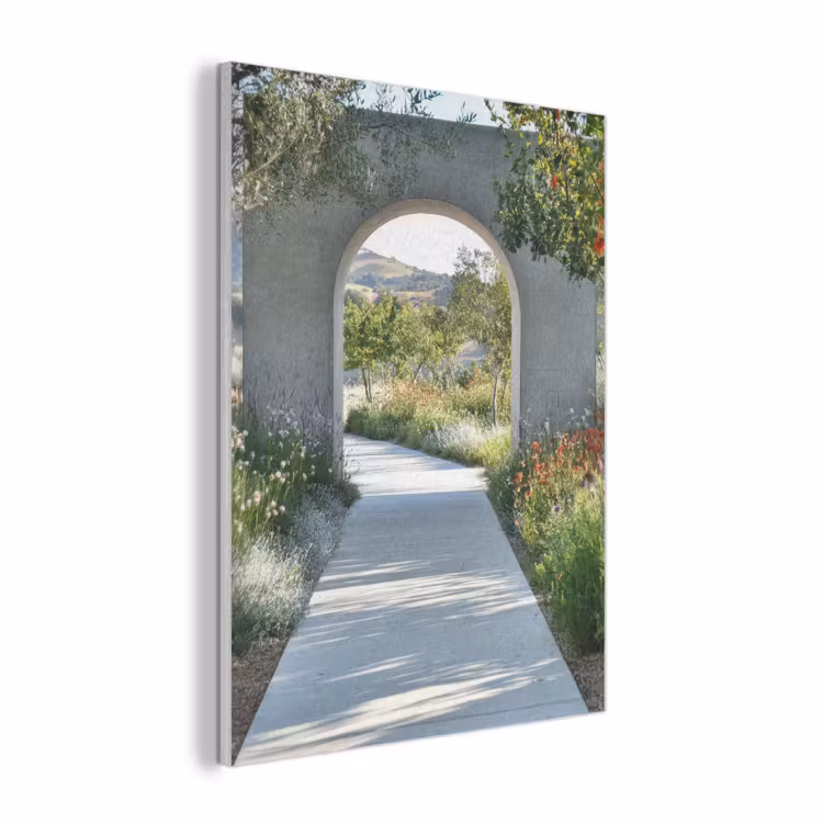 Doorkijk - Pad - Beton - Landschap PET vilt klein -3d