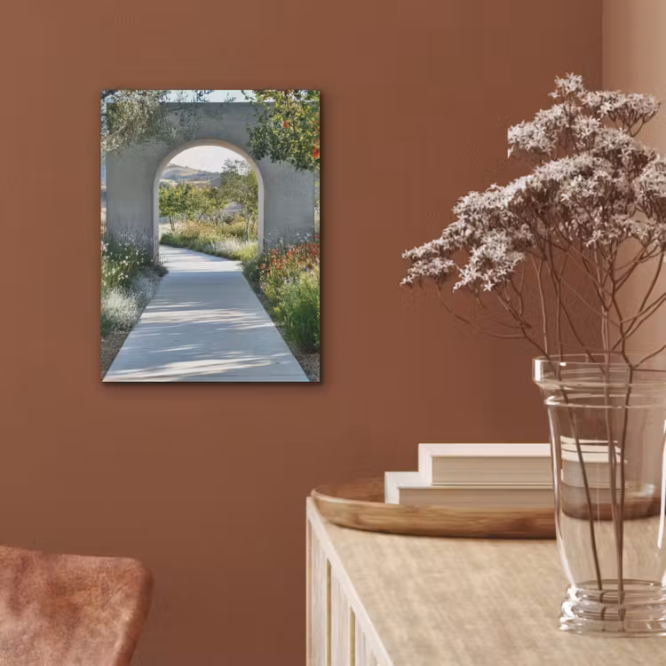 Doorkijk - Pad - Beton - Landschap PET vilt klein -sfeer4