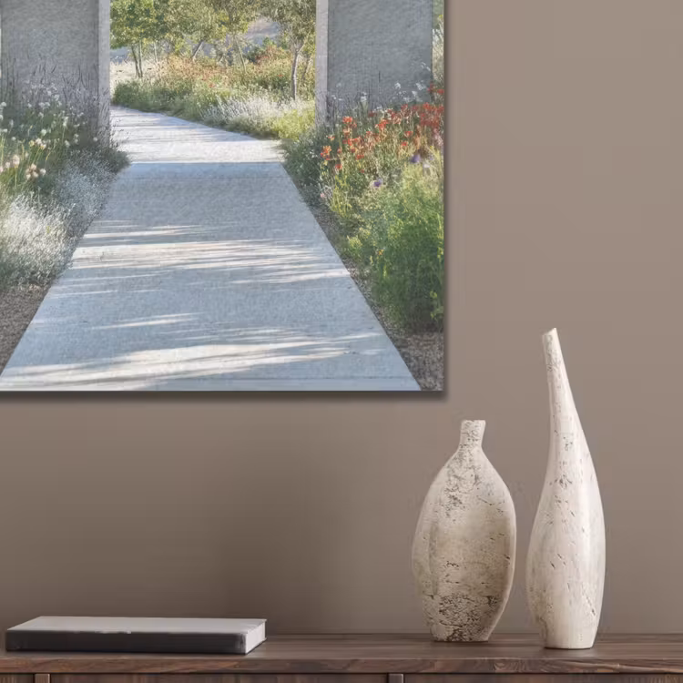 Doorkijk - Pad - Beton - Landschap PET vilt klein -sfeer6_closeup