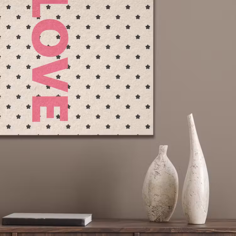 Love - Stippen - Roze PET vilt klein -sfeer6_closeup