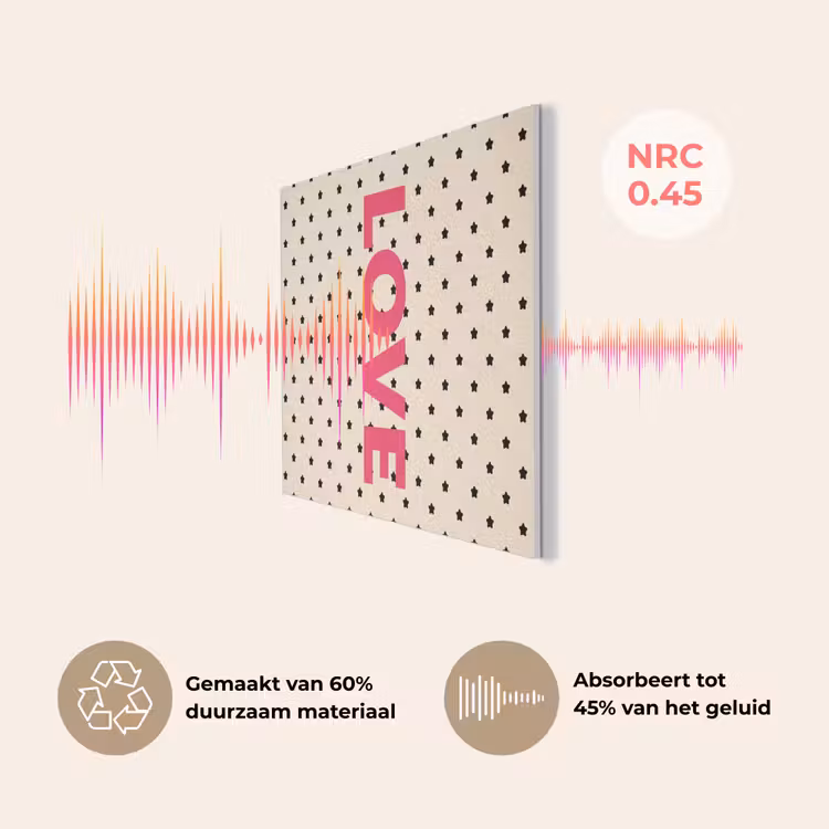 Love - Stippen - Roze PET vilt klein -USP_NL
