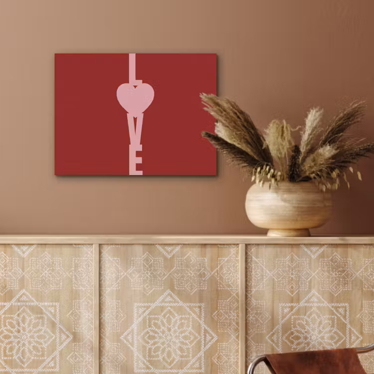 Love - Hart - Rood PET vilt klein -sfeer4