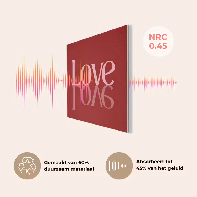 Love - Spiegeling - Rood PET vilt klein -USP_NL