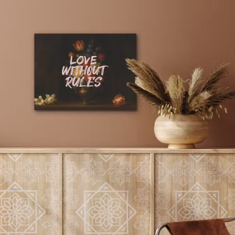 Liefde - Modern - Bloemen PET vilt klein -sfeer4