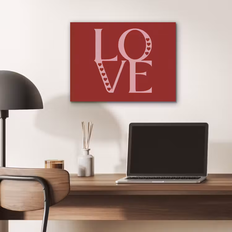 Love - Rood - Hatjes PET vilt klein -sfeer5