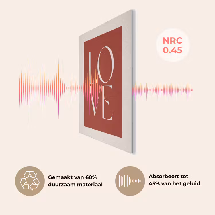 Love - Rood - Minimalistisch PET vilt klein -USP_NL
