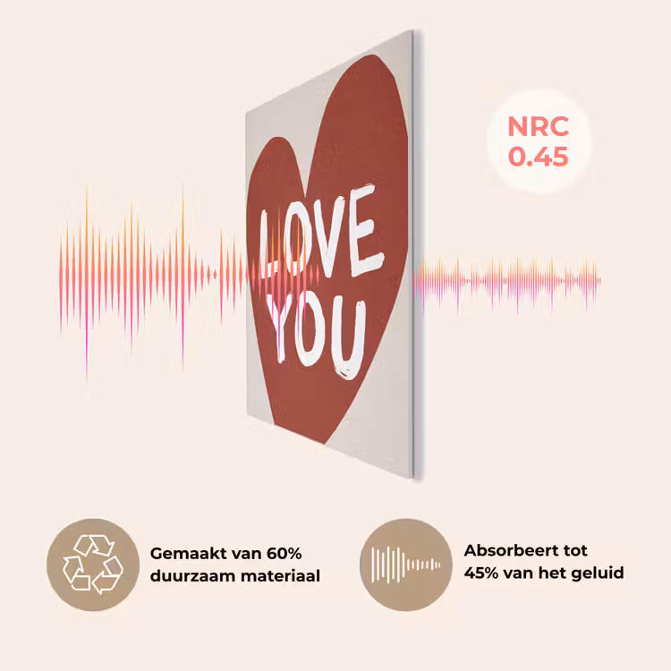 Loveyou - Hart - Rood PET vilt klein -USP_NL