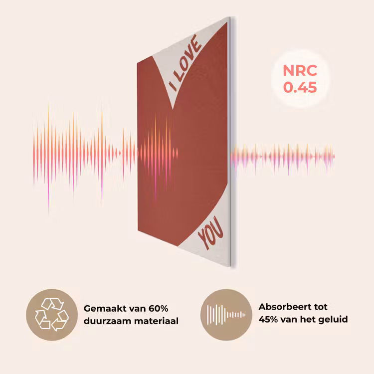 Loveyou - Rood - Hart PET vilt klein -USP_NL