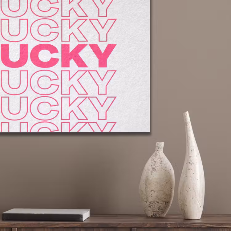 Lucky - Roze - Patroon PET vilt klein -sfeer6_closeup