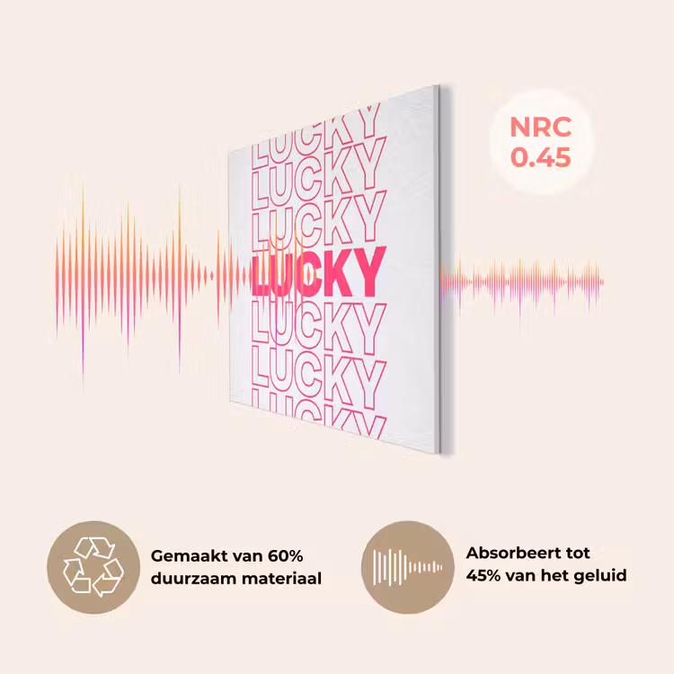 Lucky - Roze - Patroon PET vilt klein -USP_NL