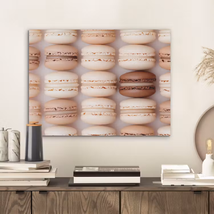 Macarons - Beige - Bruin PET vilt klein -sfeer1