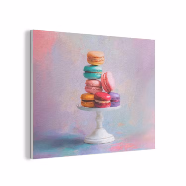 Macarons - Schaal - Pastel - Kleurrijk PET vilt klein -3d