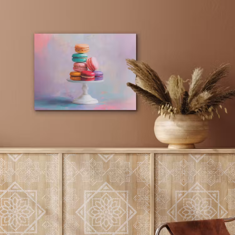 Macarons - Schaal - Pastel - Kleurrijk PET vilt klein -sfeer4