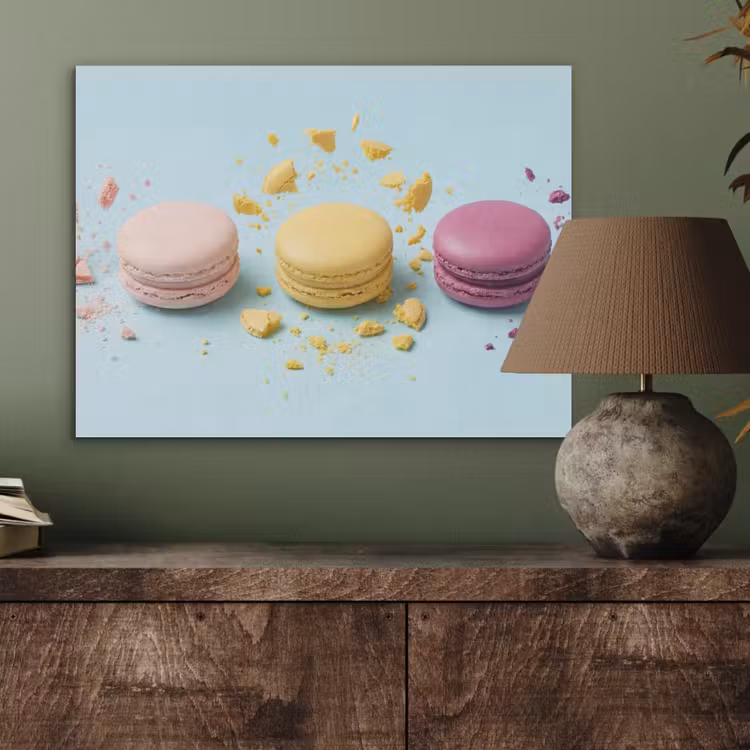 Macarons - Kleurrijk - Pastel PET vilt klein -sfeer2