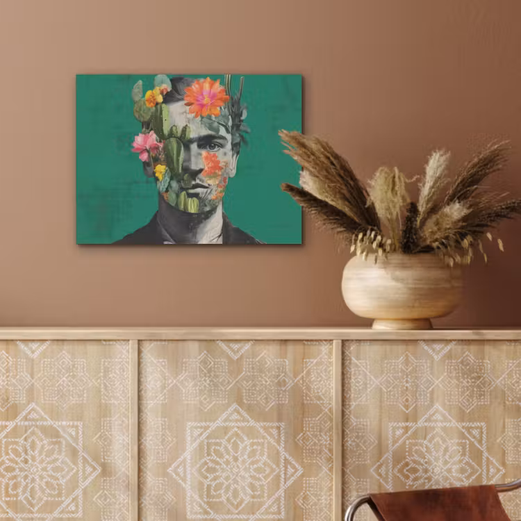 Man - Planten - Groen PET vilt klein -sfeer4
