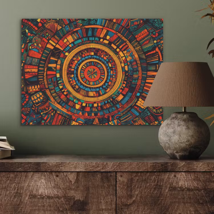 Mandala - Cirkels - Patronen PET vilt klein -sfeer2