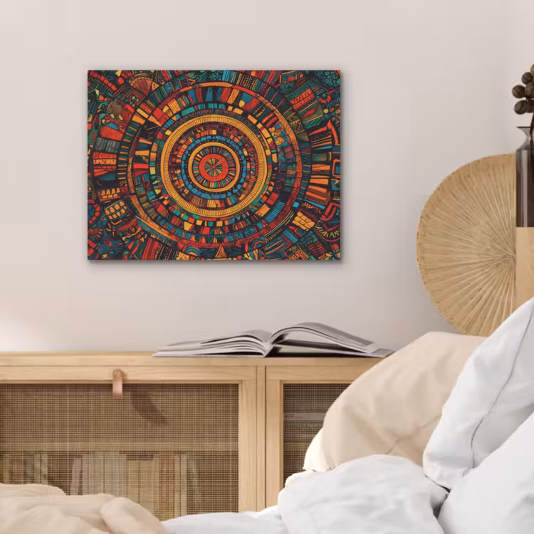 Mandala - Cirkels - Patronen PET vilt klein -sfeer3