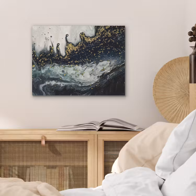 Marmer - Abstract - Goud - Luxe PET vilt klein -sfeer3