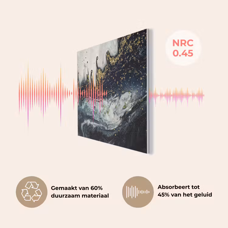 Marmer - Abstract - Goud - Luxe PET vilt klein -USP_NL