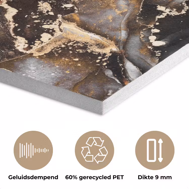 Marmer - Goud - Glitter - Luxe PET vilt klein -closeup_NL