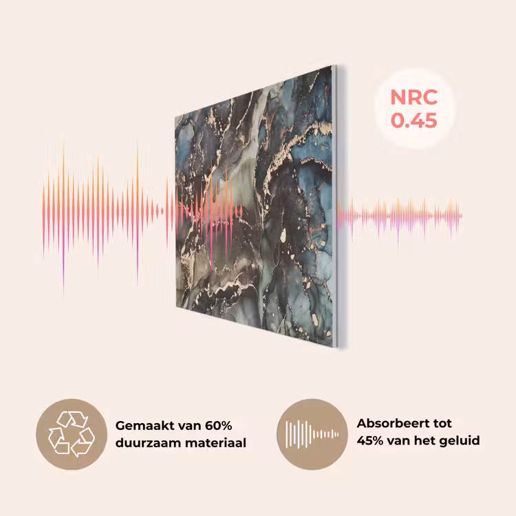 Marmer - Goud - Groen PET vilt klein -USP_NL