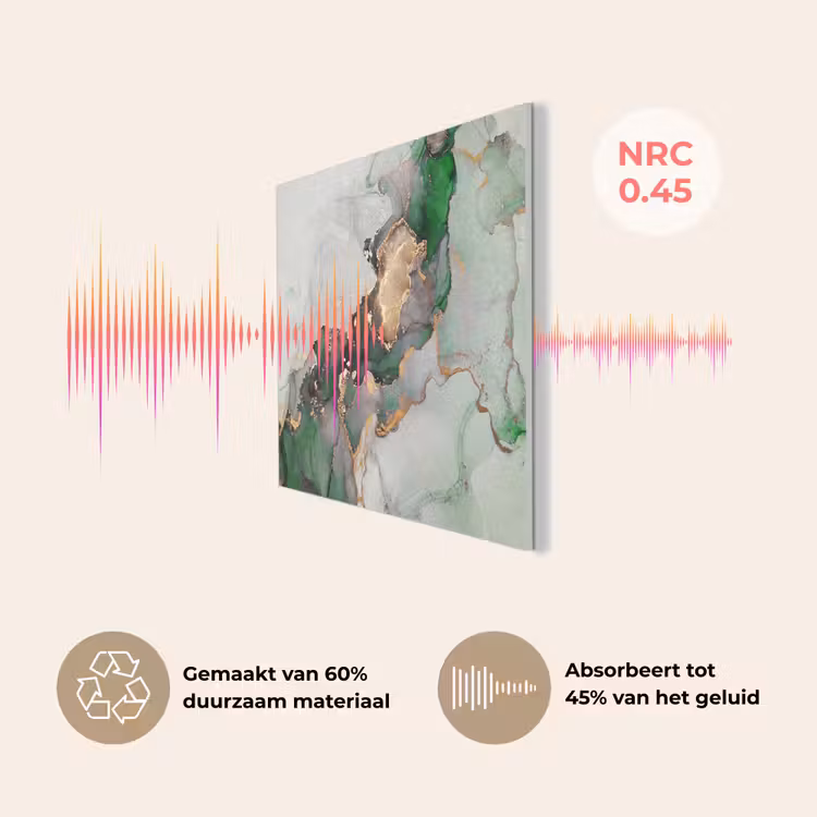 Marmer - Goud - Groen - Luxe PET vilt klein -USP_NL