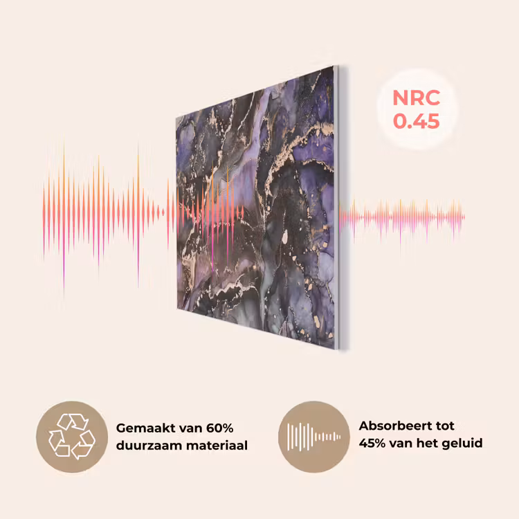 Marmer - Goud - Roze PET vilt klein -USP_NL