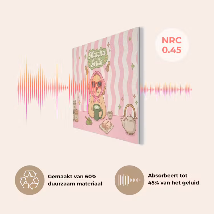 Matcha - Hond - Roze - Groen PET vilt klein -USP_NL