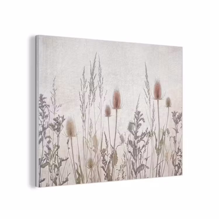Weidebloemen - Design - Sepia PET vilt klein -3d