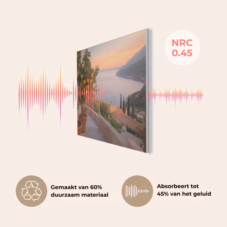 Middelandse zee - Sinaasappel - Heuvels - Zee PET vilt klein -USP_NL